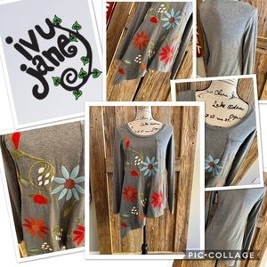 EUC Grey Ivy Jane top